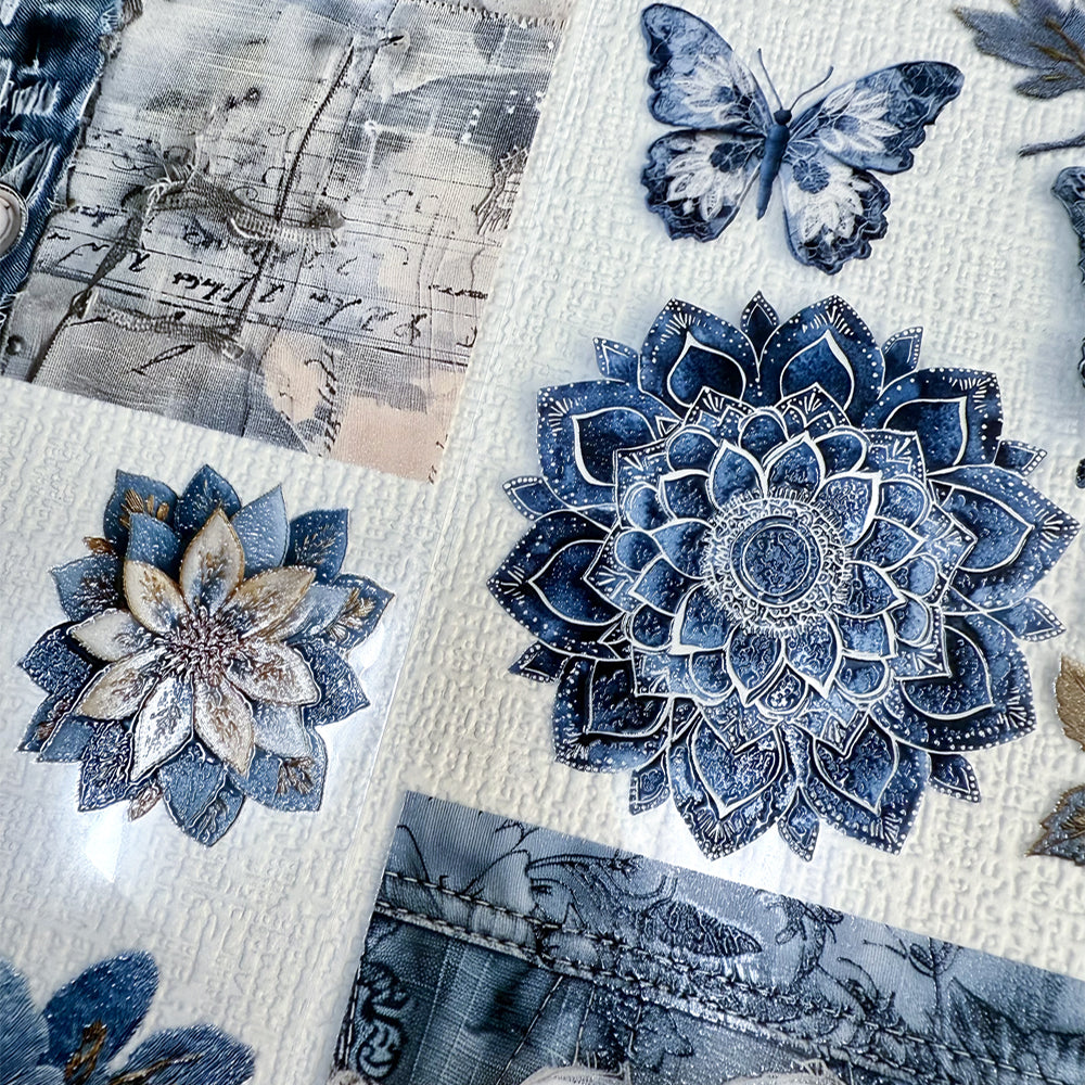 Torn Paper_ Denim days 3D Print PET Tape 200cm TPM 037[1Loop]