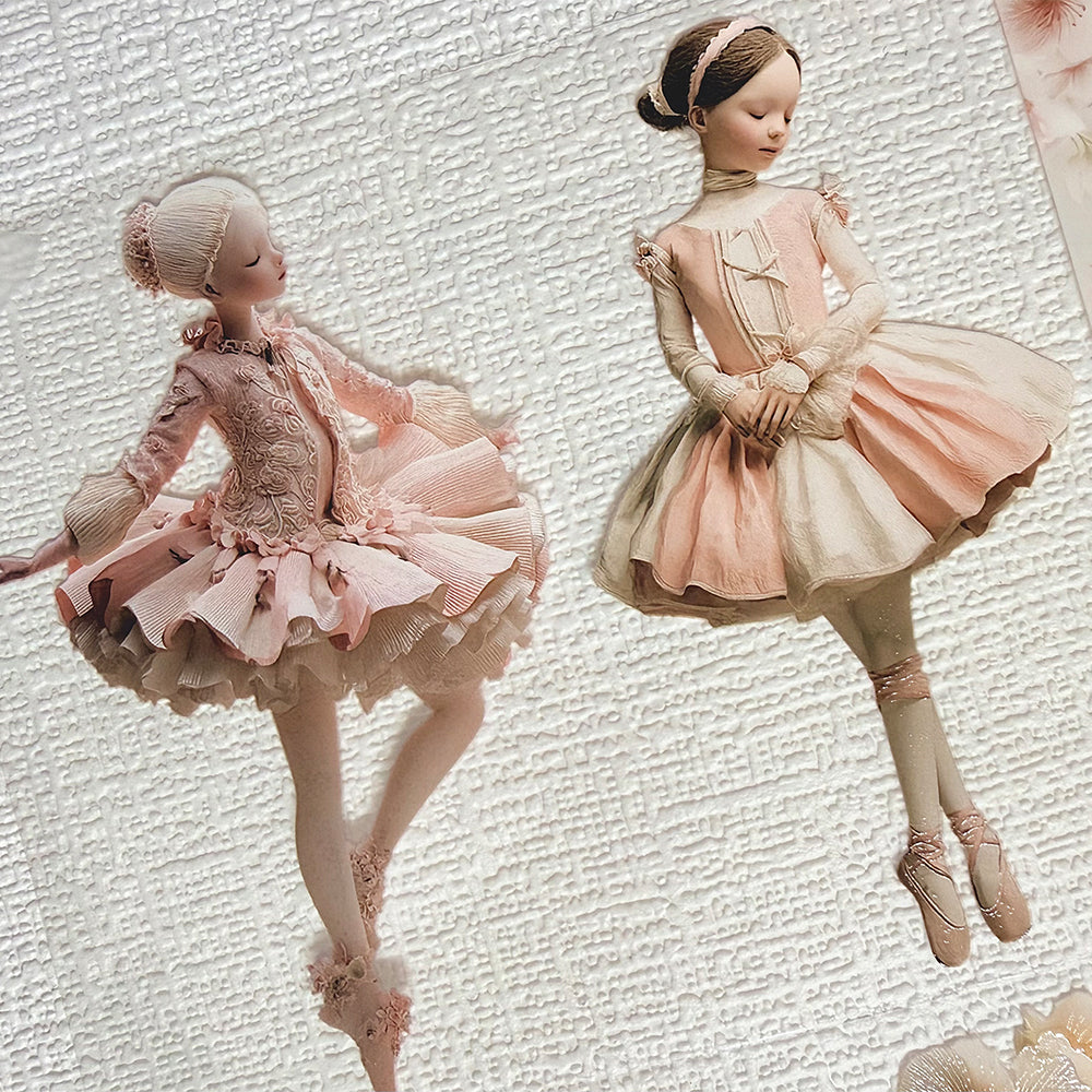 Torn Paper_ Ballerina in Bloom 3D Print PET Tape 200cm TPM 083[1Loop]