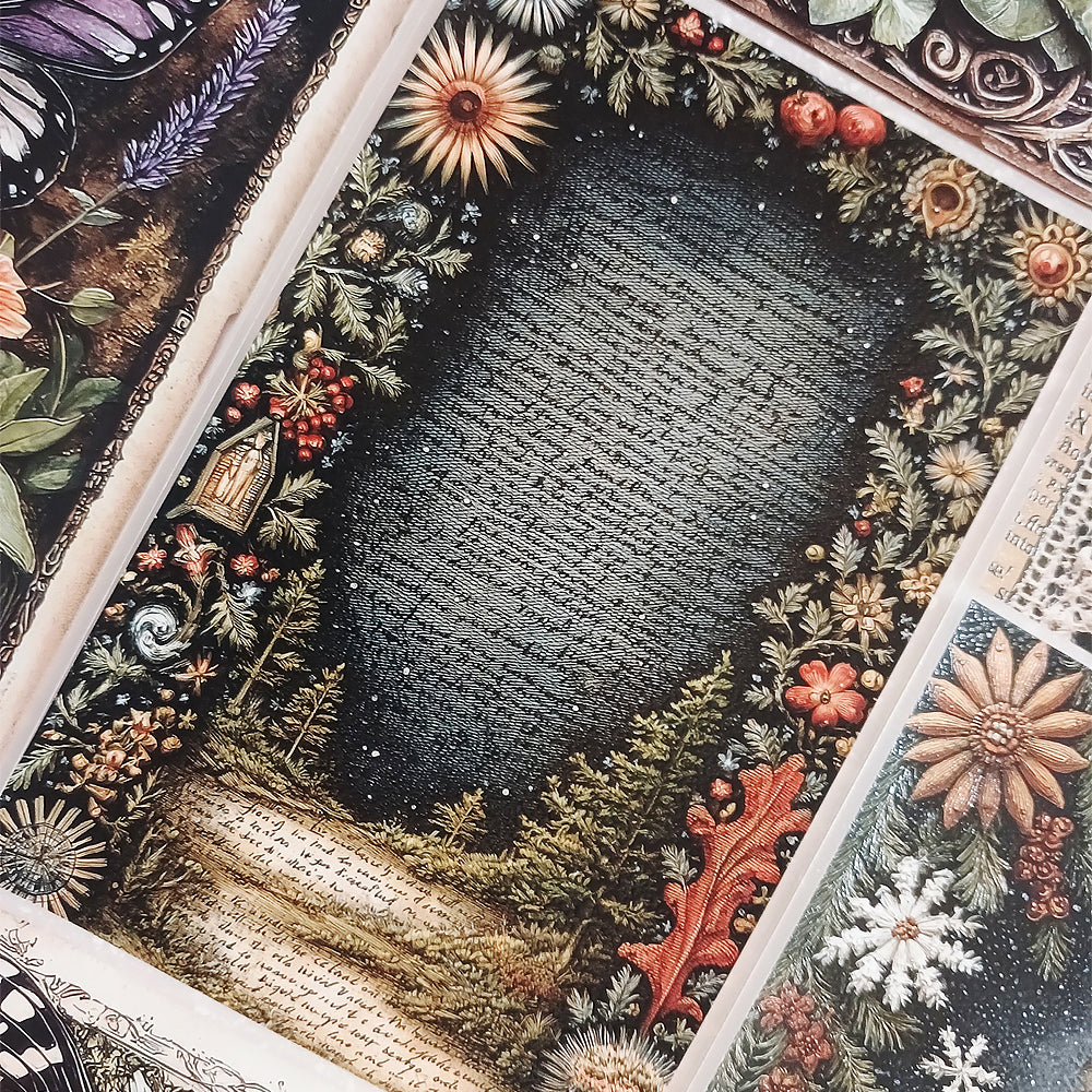 Torn Paper_ Midnight Garden 3D Print PET Tape 6m TPM 068[1Loop]