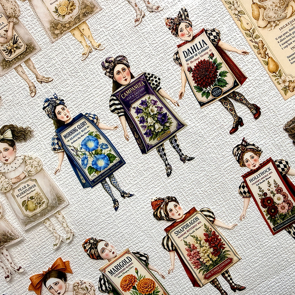 Torn Paper_ The Gardener's Tea Party 3D Print PET Tape 200cm TPM 124[1Loop]