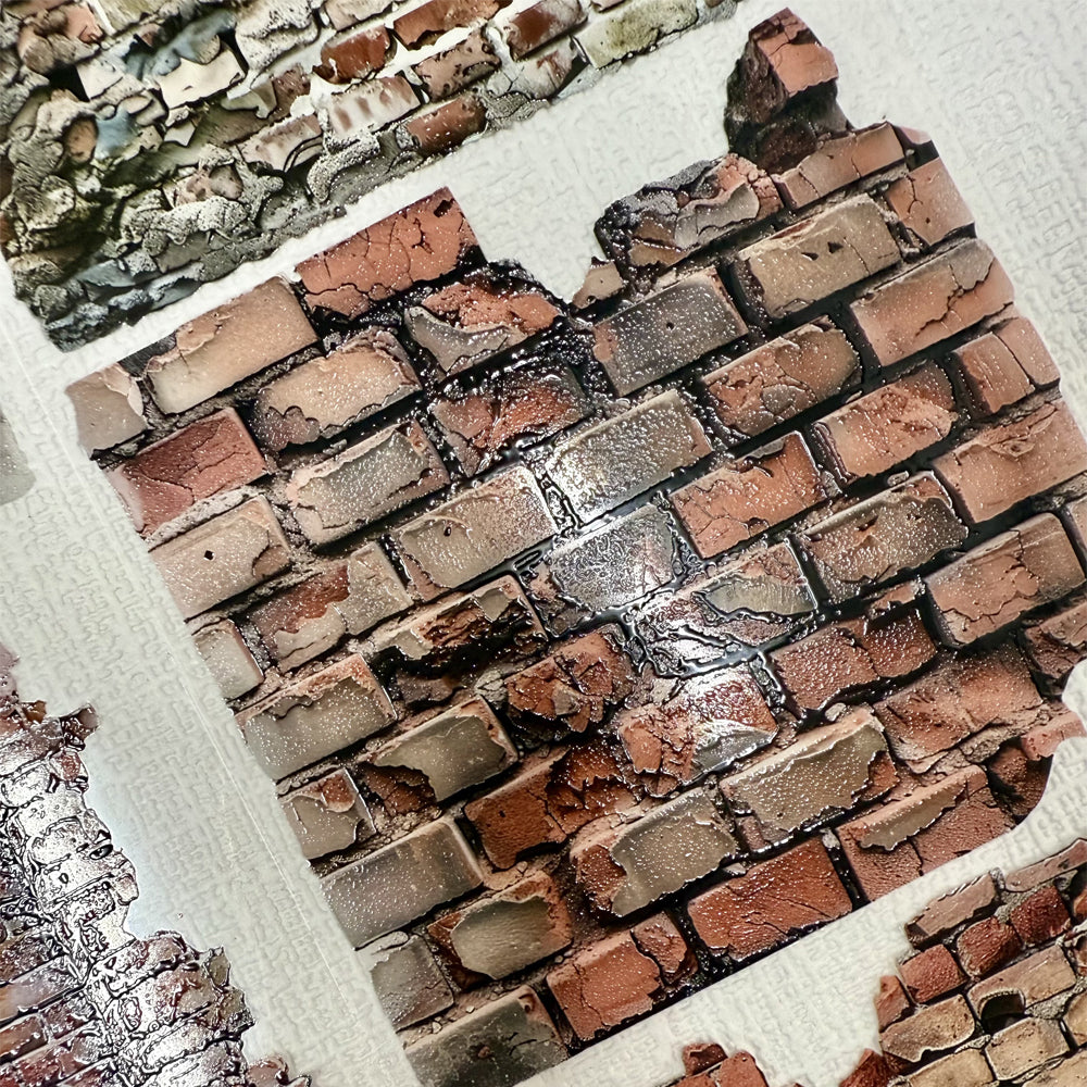 Torn Paper_ Brick Wall Background 3D Print PET Tape 200cm TPM 029[1Loop]