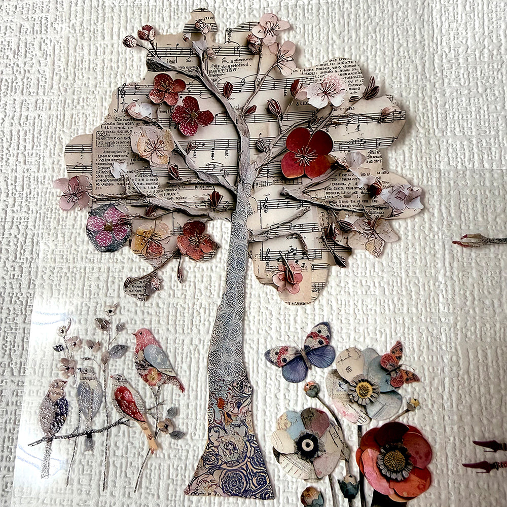 Torn Paper_ The Ladies of Paper Garden 3D Print PET Tape 6m TPM 092[Whole]