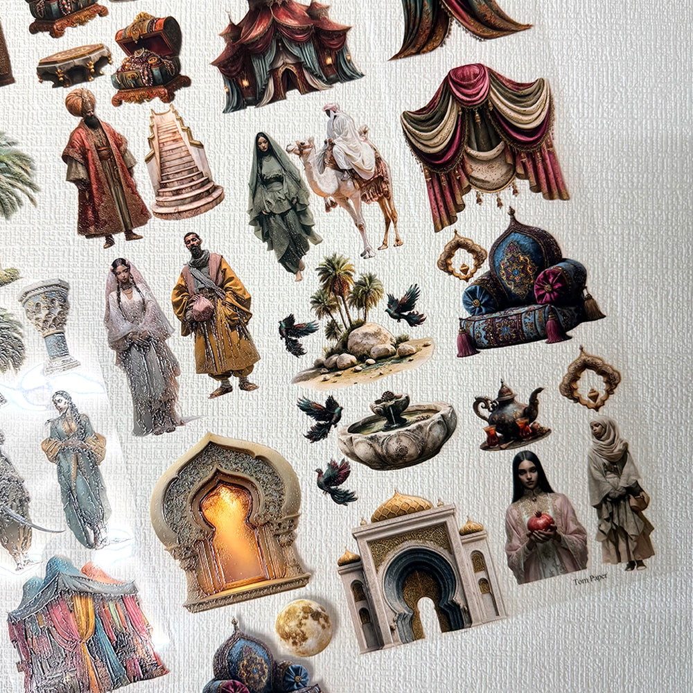 Torn Paper_ Arabian Nights 3D Print PET Tape 6m TPM 093[Whole]