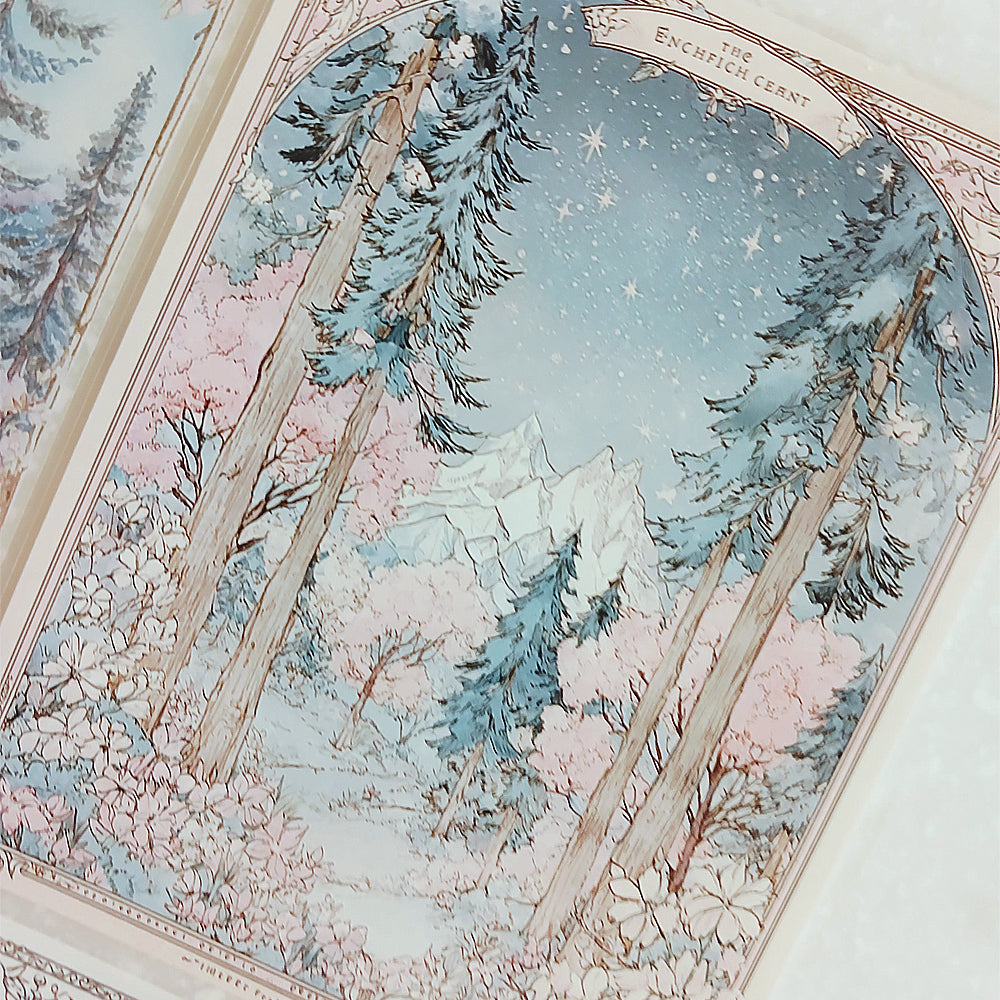 Torn Paper_ A Forest Welcoming Spring 3D Print PET Tape 200cm TPM 073[1Loop]