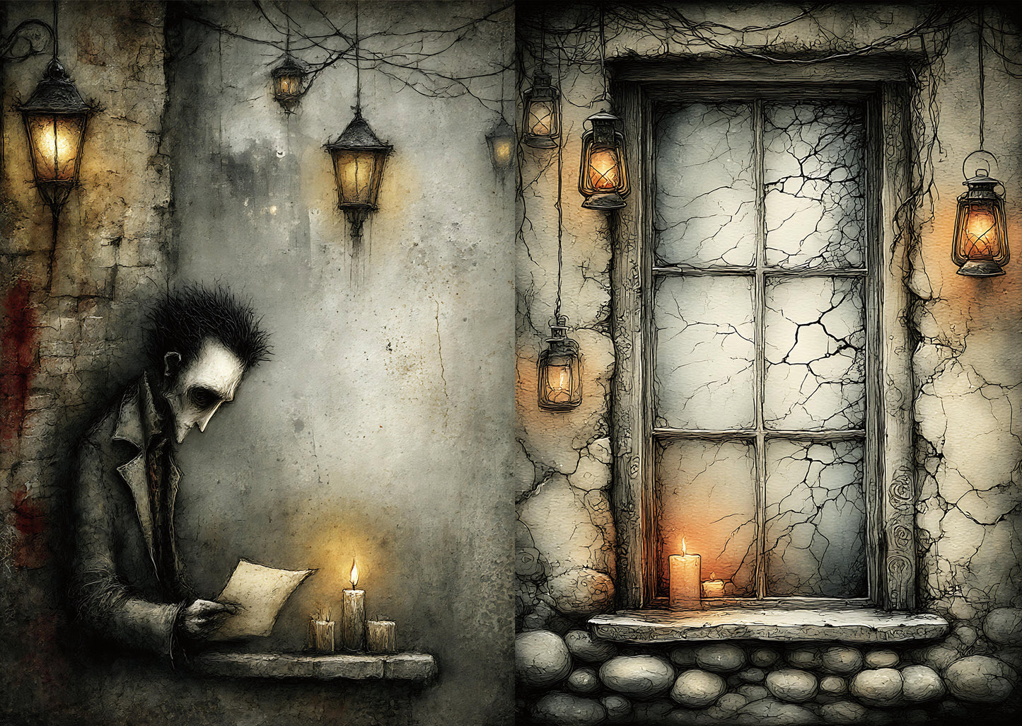 Torn Paper Scrapbooking Papers Edgar Allan Poe’s House TPB-005
