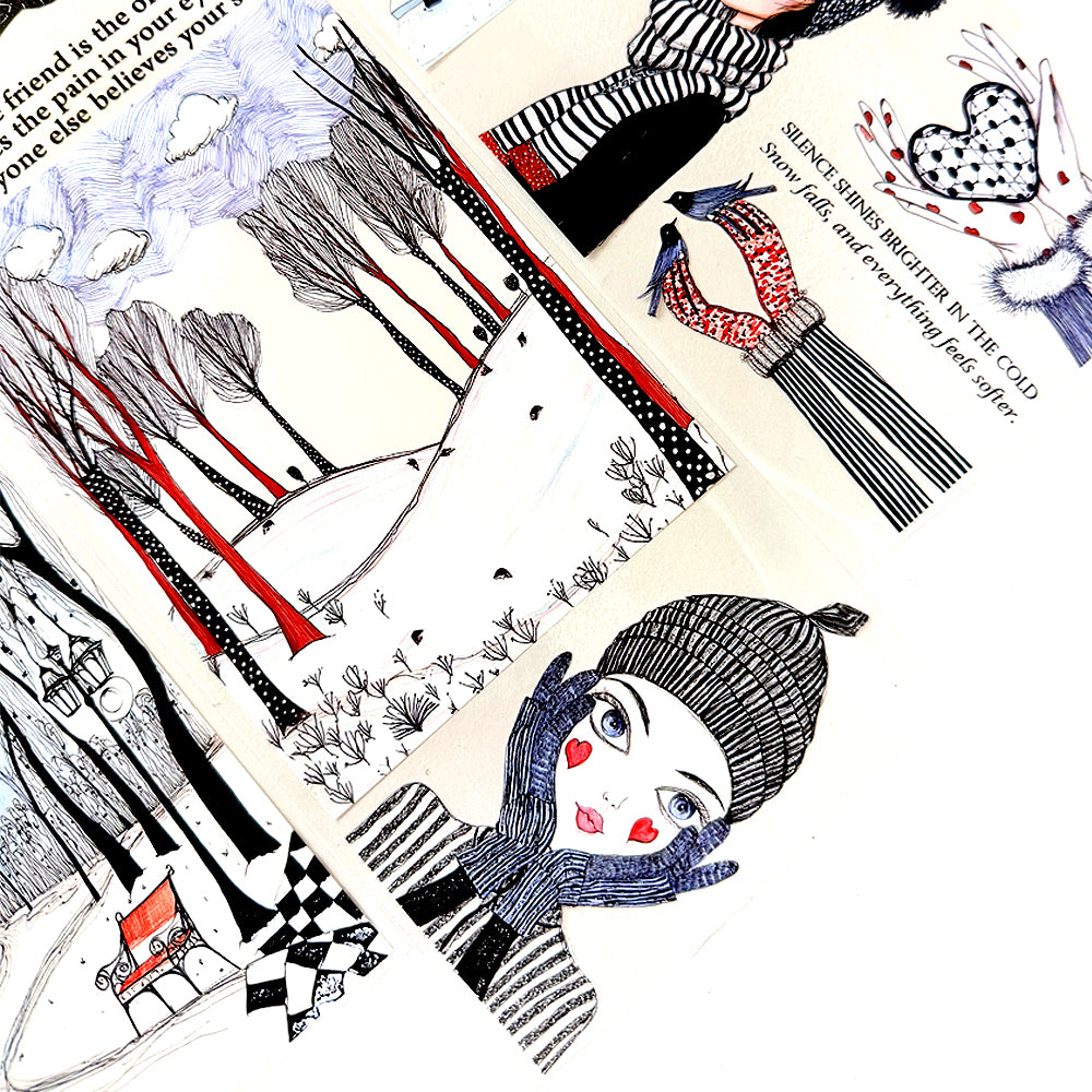 Torn Paper_ Nordic Whimsy Girls 3D Print PET Tape 200cm TPM 048[1Loop]