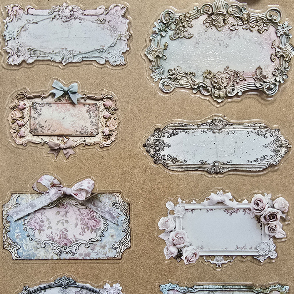 Torn Paper_ Essential Labels 3D Print PET Stickerbook 10sheets TPM 038