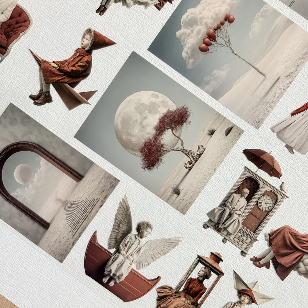 Torn Paper_ Scarlet Storybook 3D Print PET Tape 6m TPM 103[Whole]