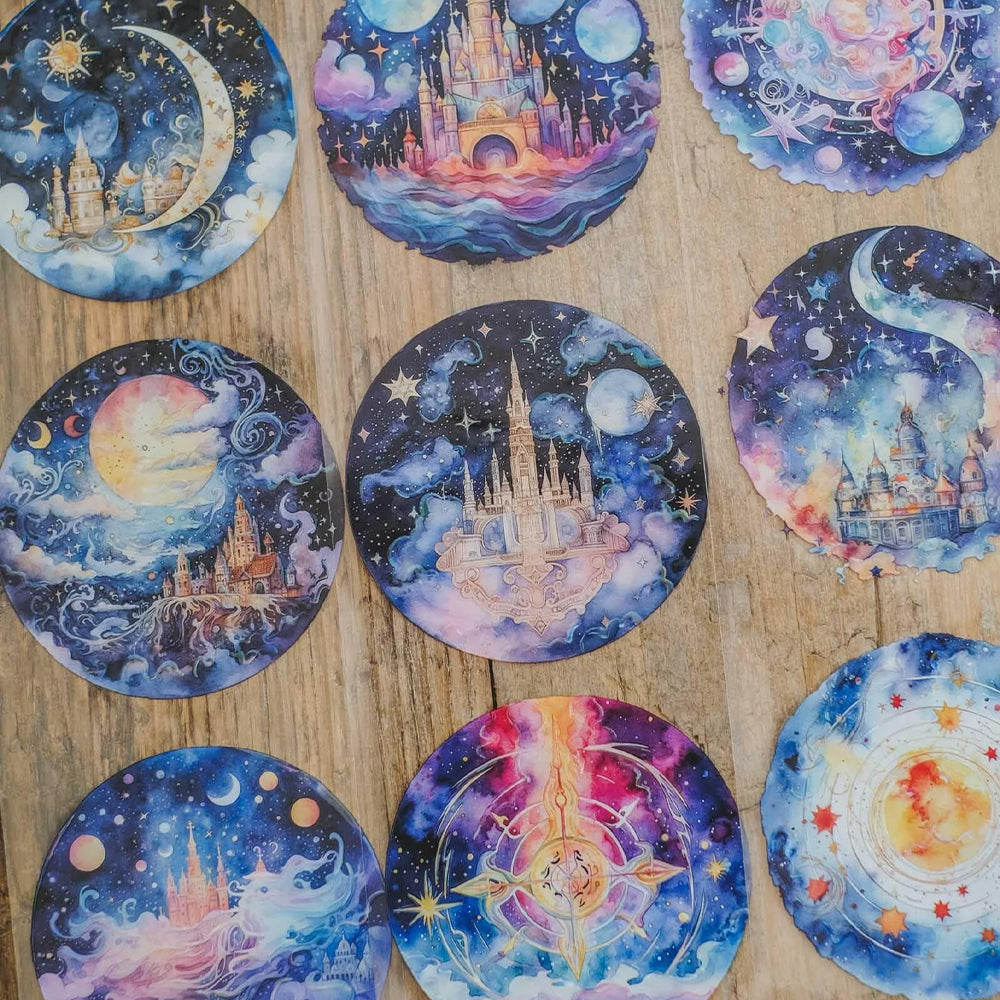 London Gifties_ Night sky wonders 3D Gloss Holographic Foil PET Tape 10m[1Loop] LG 479