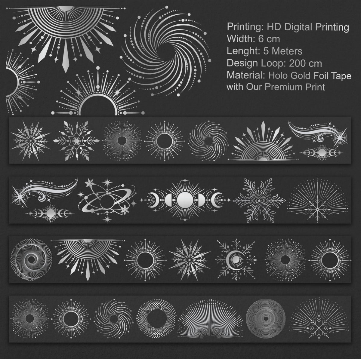 Onwize_ Journal Supplies Silver Eclipse 3D Crystal Ink OW 269[1Loop]