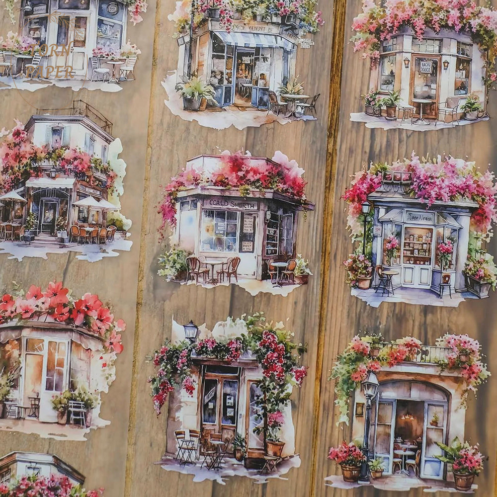 London Gifties_ Blooming cafes matt PET Tape[1Loop] LG 038