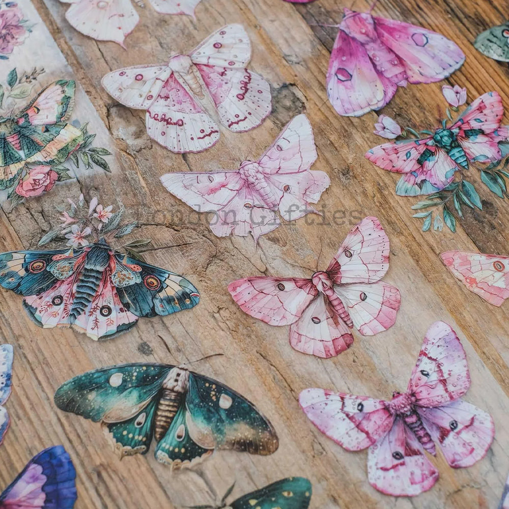 London Gifties_ Radiant moths 3D Gloss PET Tape[1Loop] LG 261