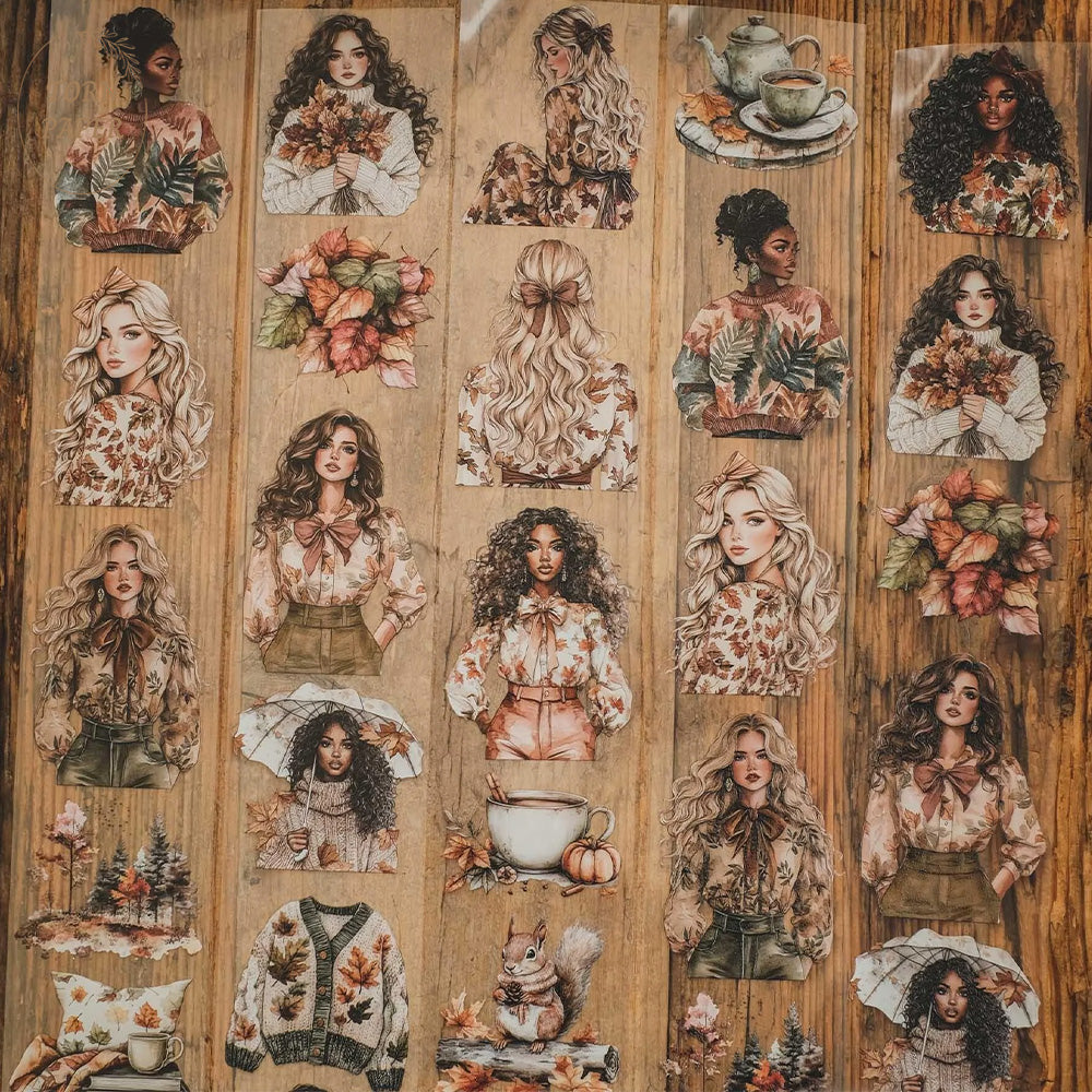 London Gifties_ Cosy season earthy girls 3D Gloss PET Tape 10m[Whole] LG 420