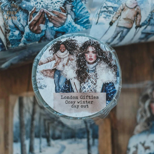 London Gifties_ Cosy winter day out 3D Gloss Kiss Cut PET Tape 10m[Whole] LG 380