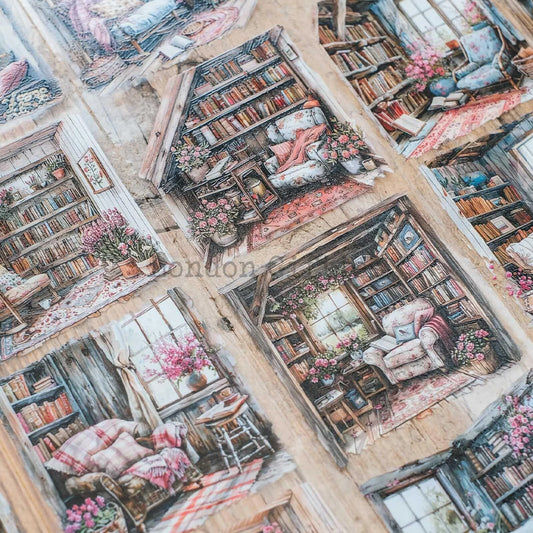 London Gifties_ Fresh flower reading nooks 3D Gloss PET Tape[1Loop] LG 265
