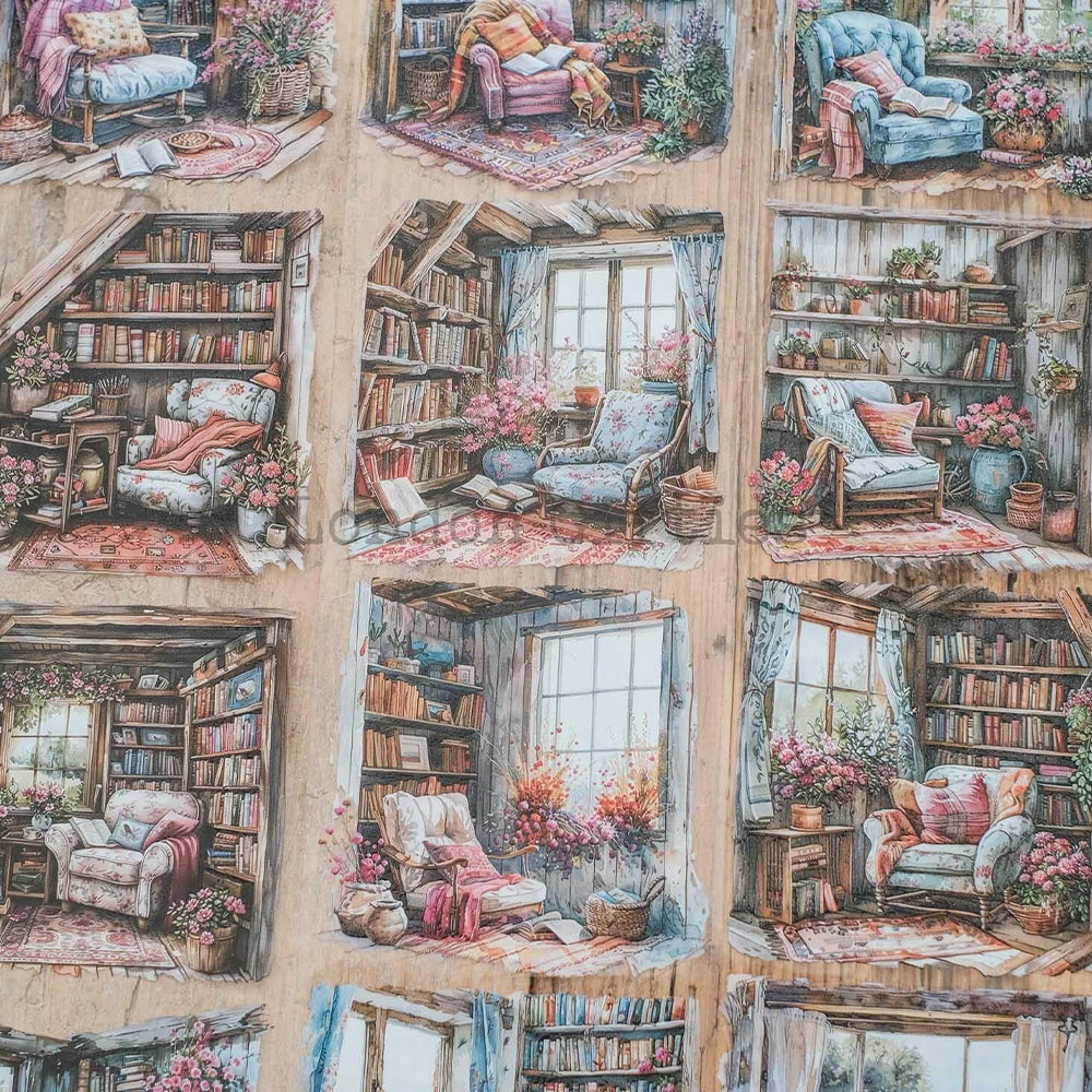 London Gifties_ Fresh flower reading nooks 3D Gloss PET Tape[1Loop] LG 265