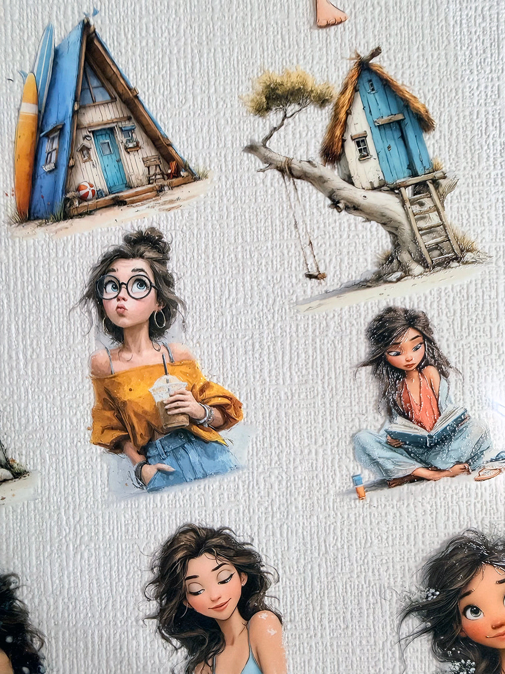 Torn Paper_ Sweet Summer Moments 3D Print PET Tape 200cm TPM 097[1Loop]
