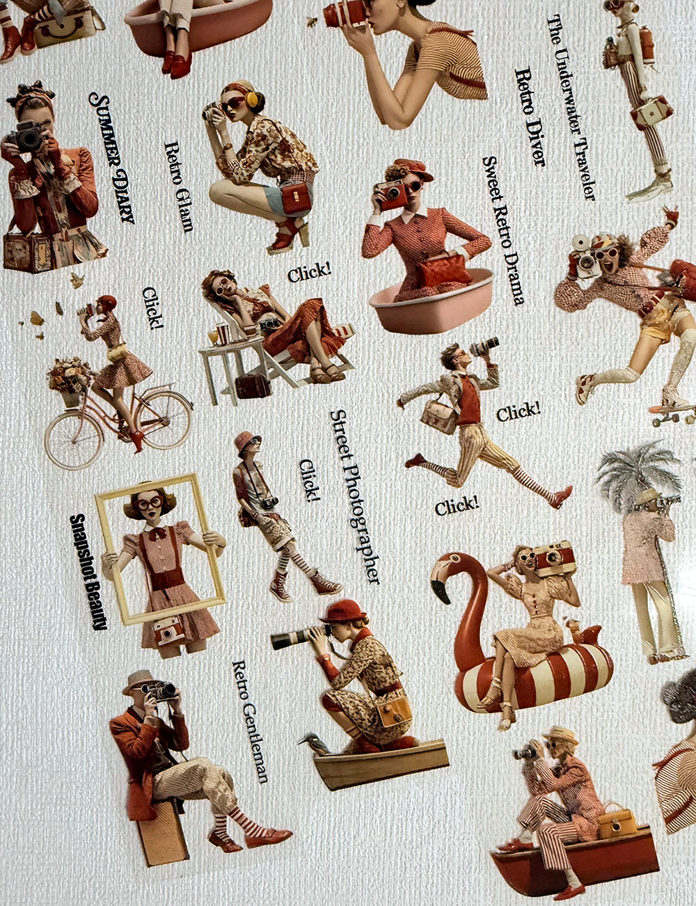 Torn Paper_ Click! Click! Picnic! 3D Print PET Tape 200cm TPM 094[1Loop]