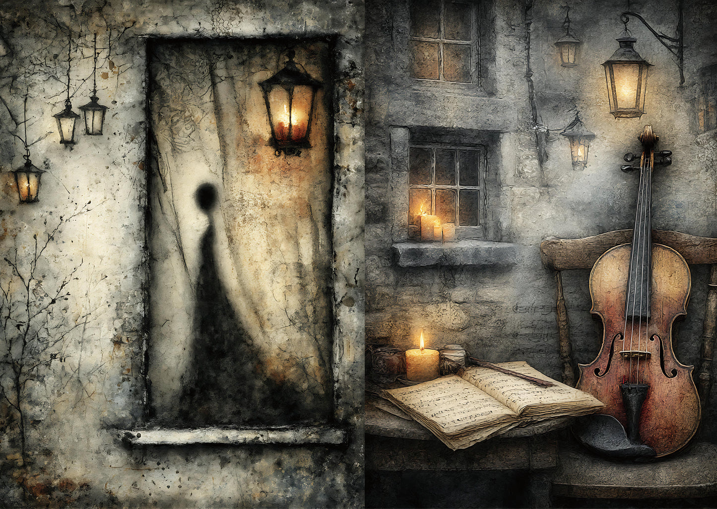 Torn Paper Scrapbooking Papers Edgar Allan Poe’s House TPB-005