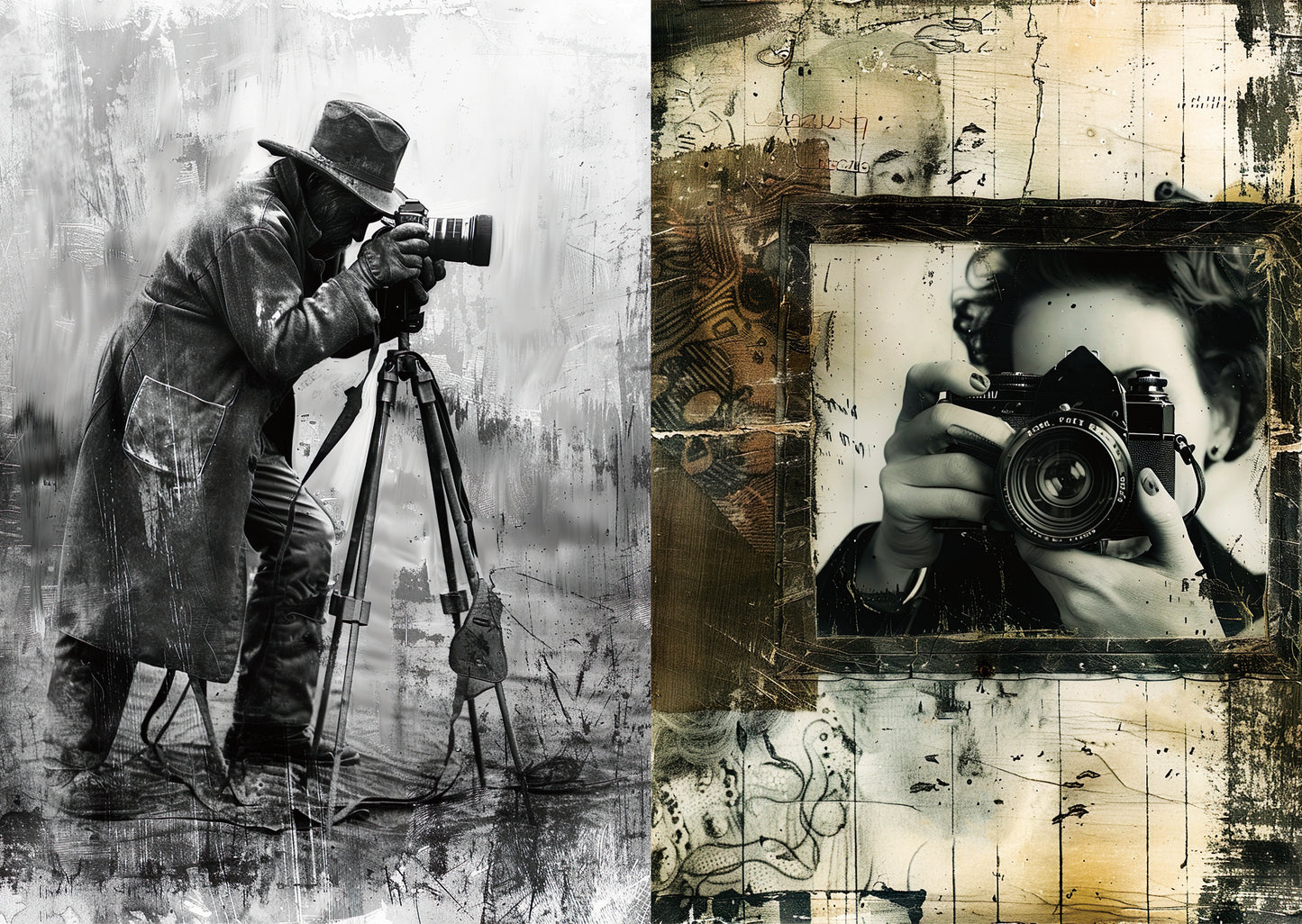 Torn Paper Scrapbooking Papers Faded Film Memories TPB-006