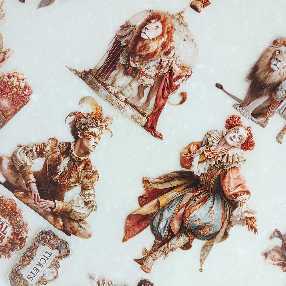 Torn Paper_ Golden Carnival 3D Print PET Tape 6m TPM 063[Whole]