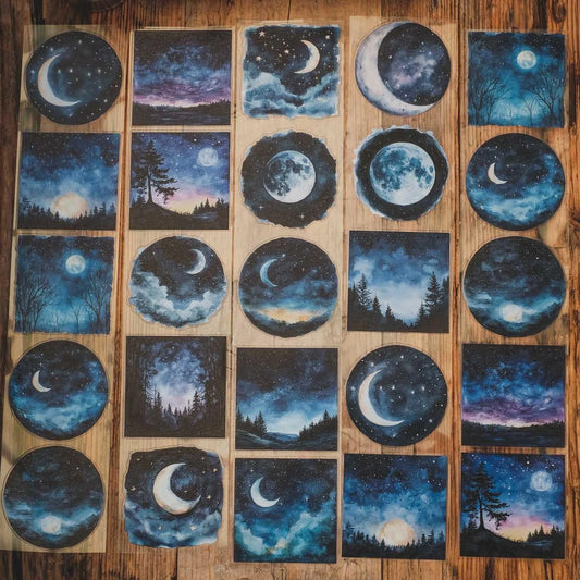 London Gifties_ The moon, the stars.3D Gloss Kiss Cut PET Tape 10m[1Loop] LG 440