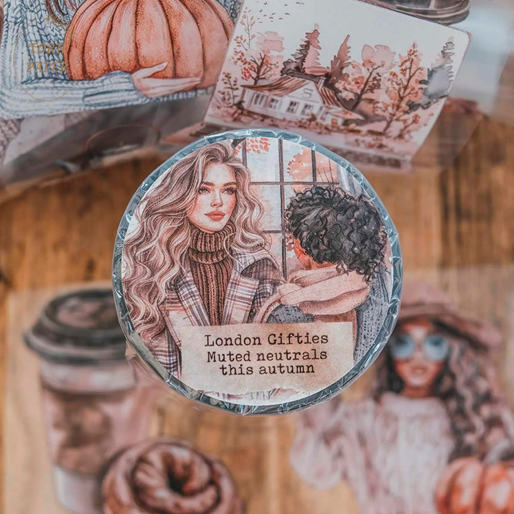 London Gifties_ Muted neutrals this autumn 3D Gloss PET Tape 10m[1Loop] LG 324