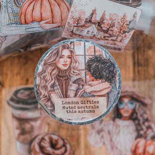 London Gifties_ Muted neutrals this autumn 3D Gloss PET Tape 10m[1Loop] LG 324