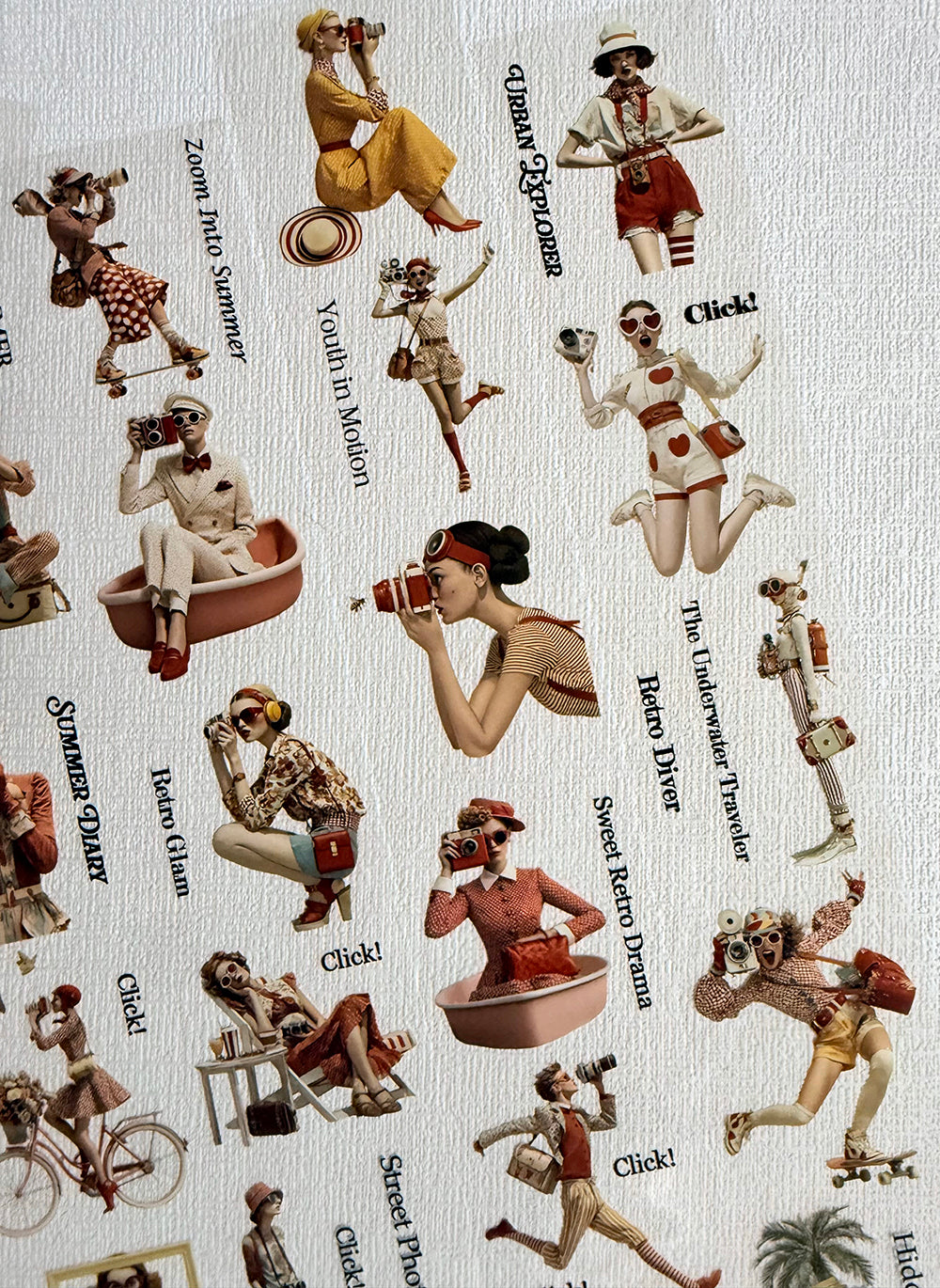 Torn Paper_ Click! Click! Picnic! 3D Print PET Tape 200cm TPM 094[1Loop]