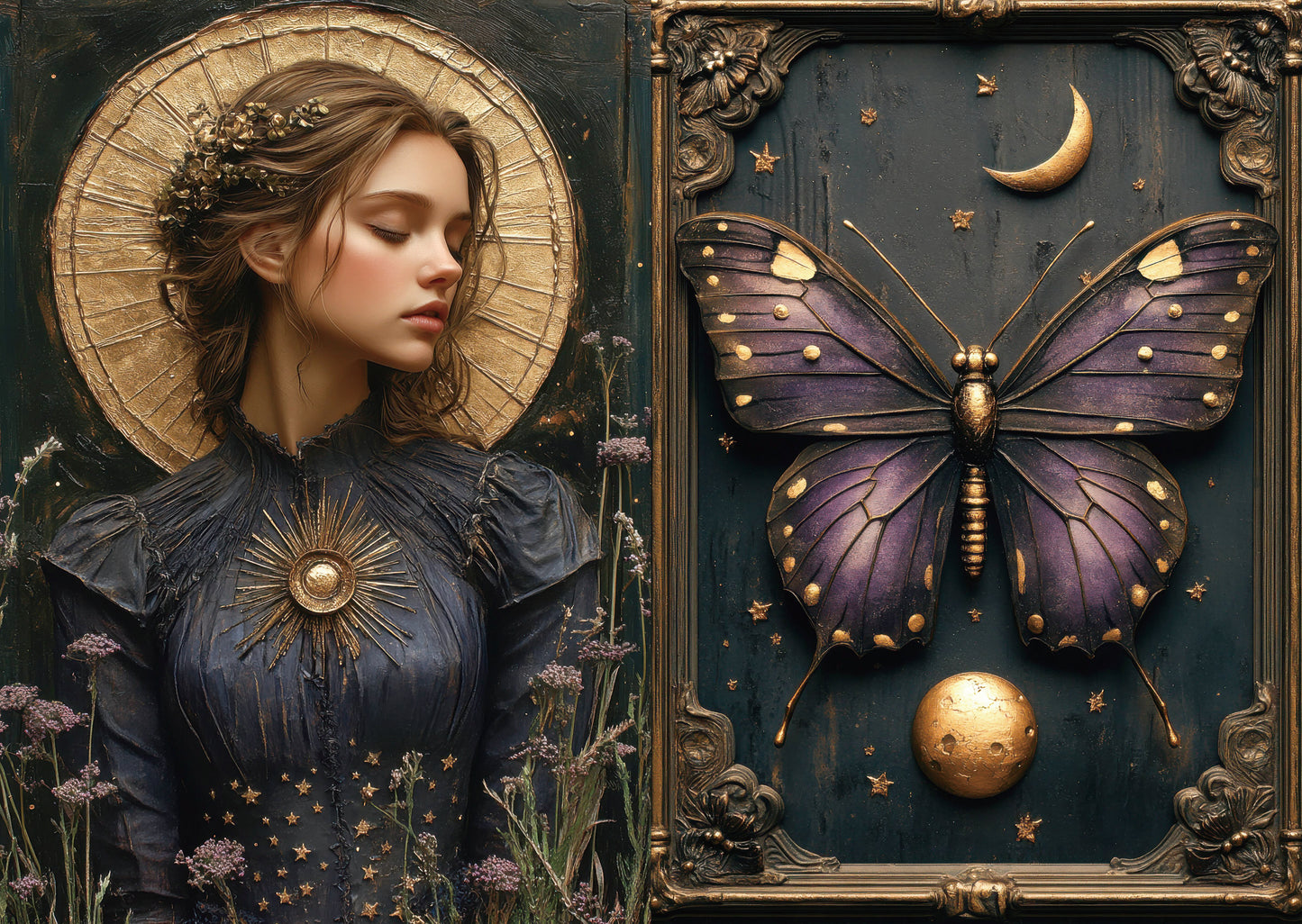 Torn Paper Scrapbooking Papers Nocturne of the Enchanted Forest TPB-008