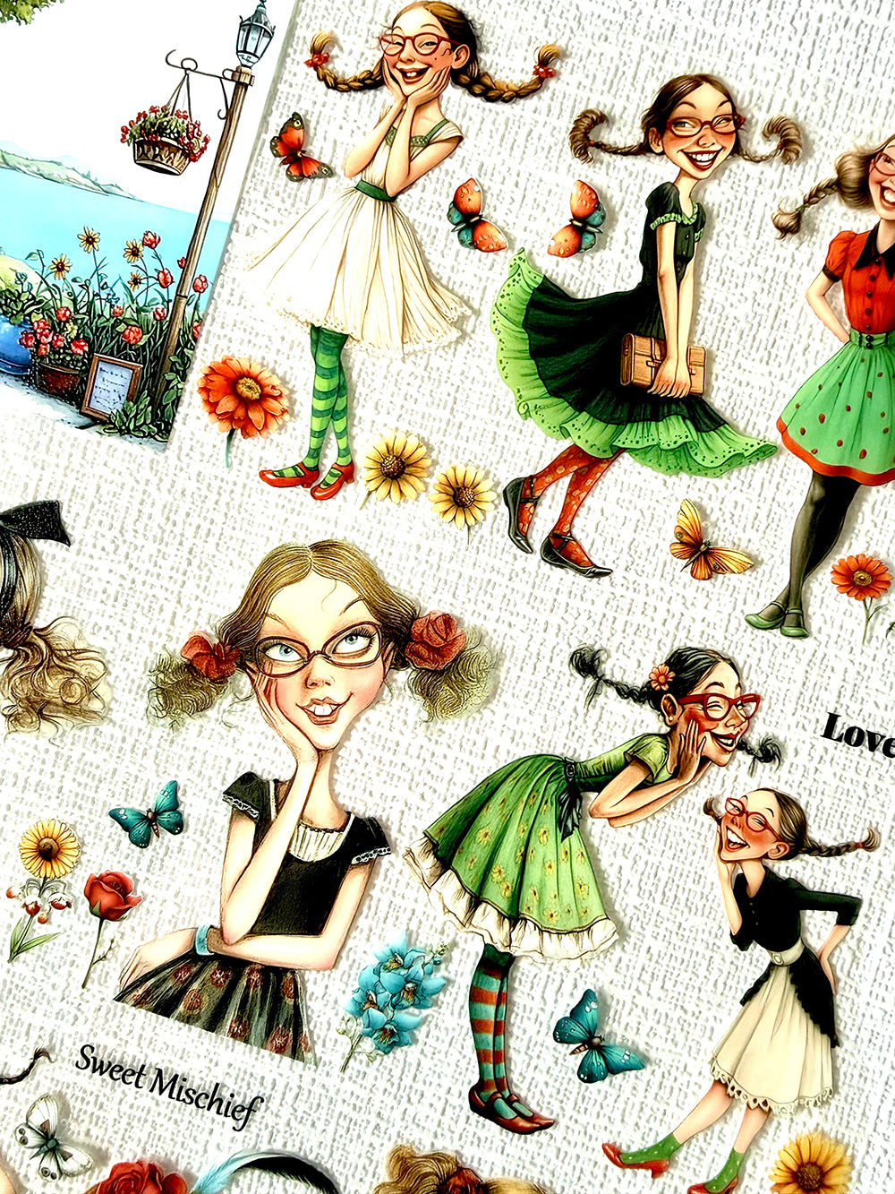 Torn Paper_ Little Miss Mischief 3D Print PET Tape 6m TPM 110[Whole]