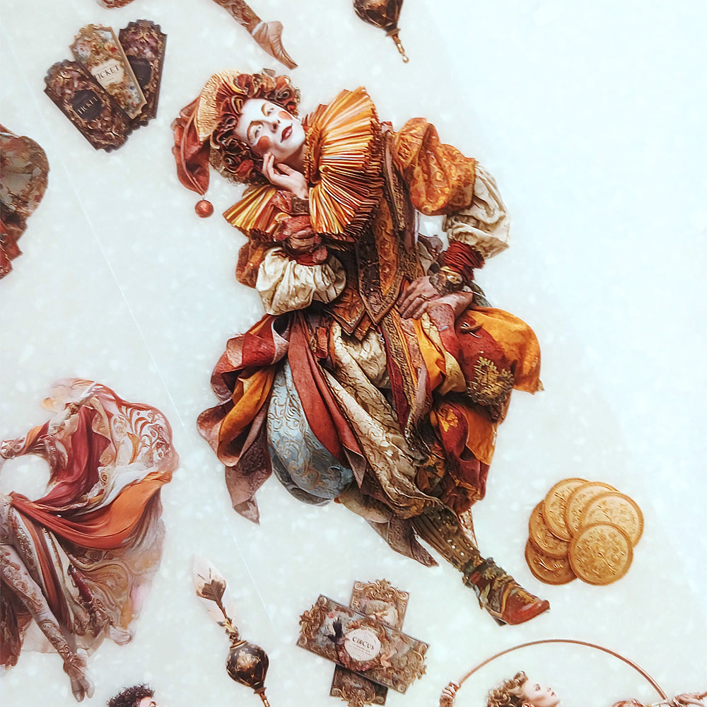 Torn Paper_ Golden Carnival 3D Print PET Tape 6m TPM 063[Whole]