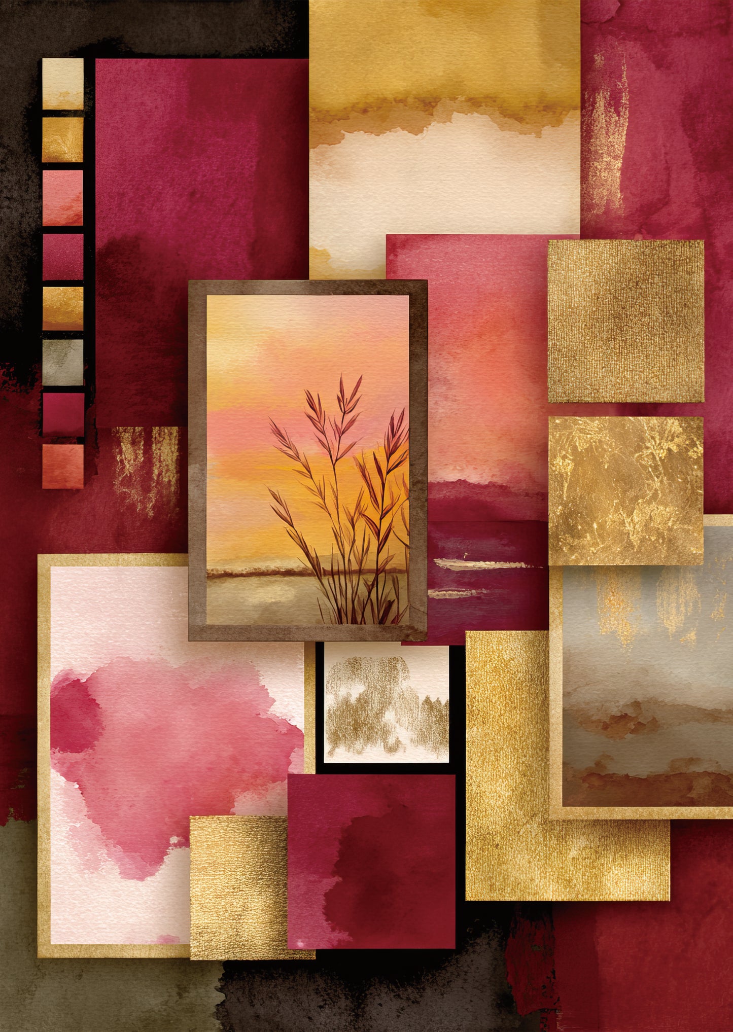 Torn Paper Scrapbooking Papers Dreamy Palette Layers TPB-004