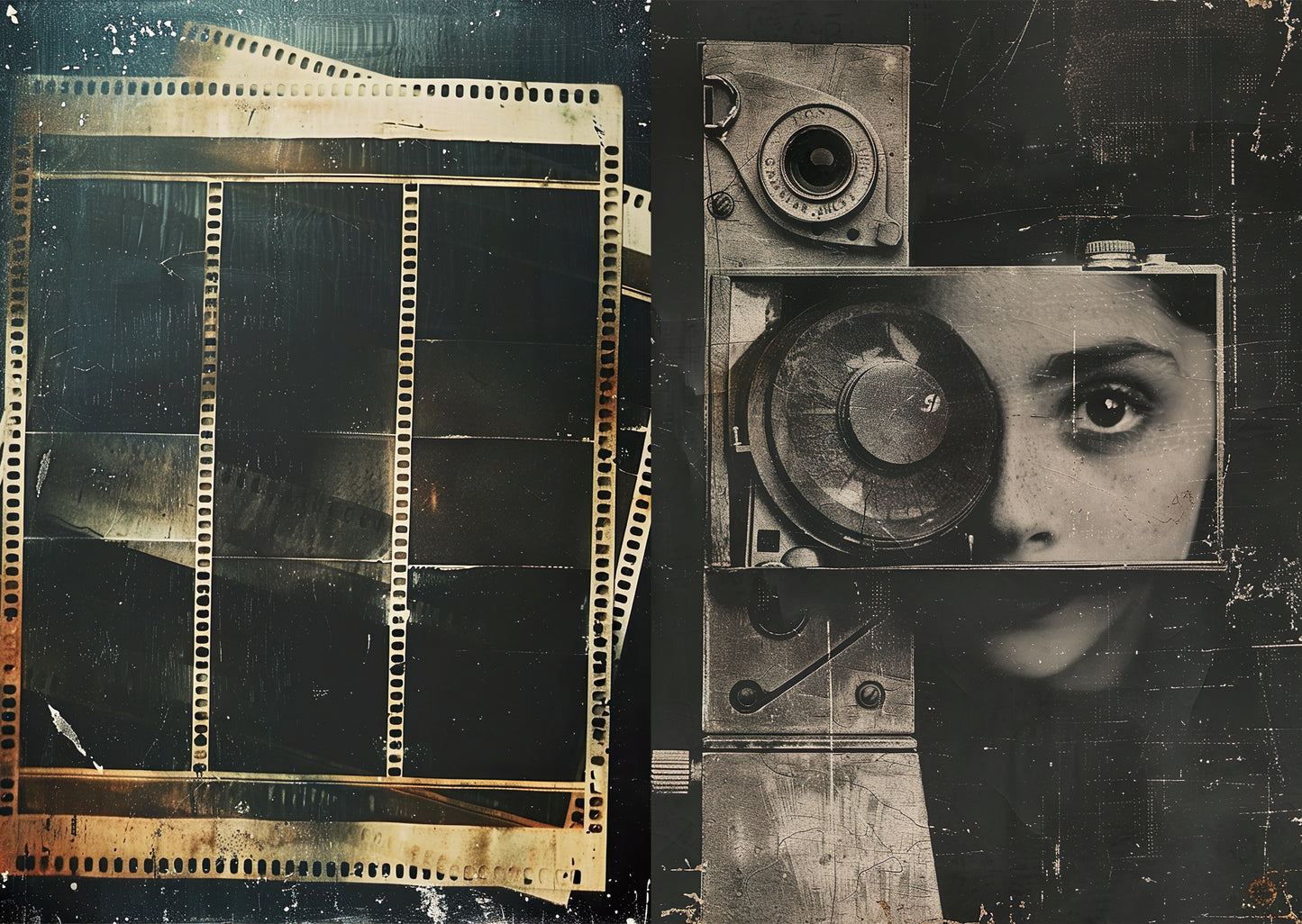 Torn Paper Scrapbooking Papers Faded Film Memories TPB-006