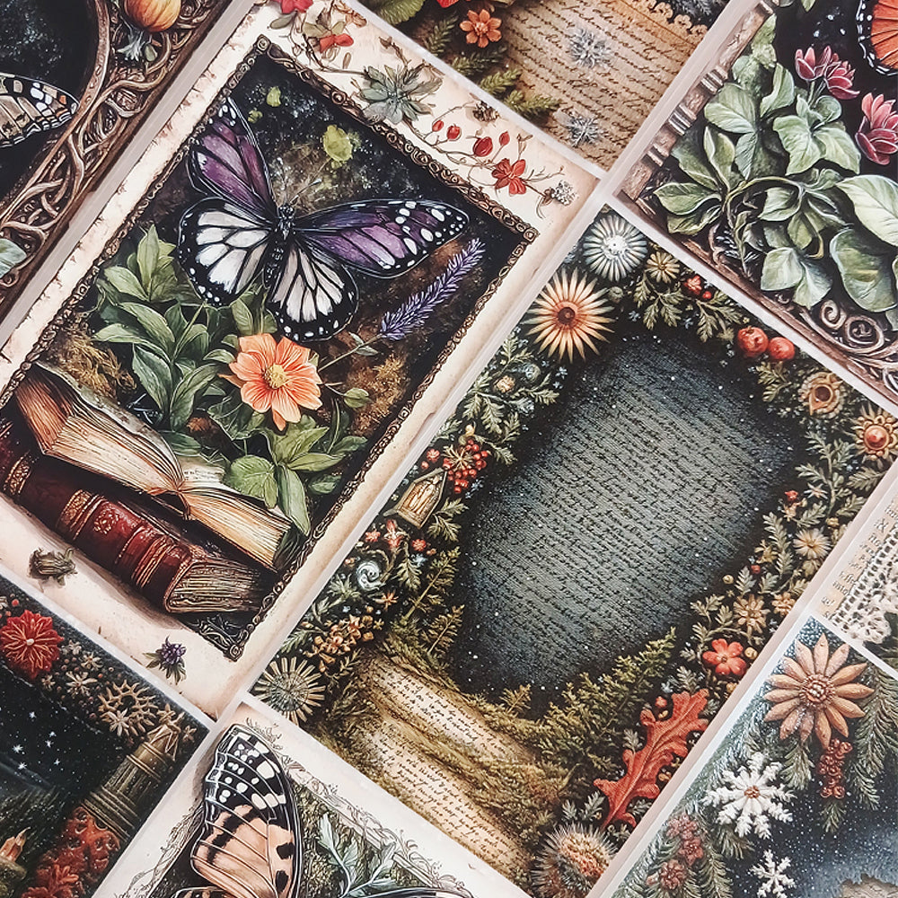 Torn Paper_ Midnight Garden 3D Print PET Tape 6m TPM 068[1Loop]