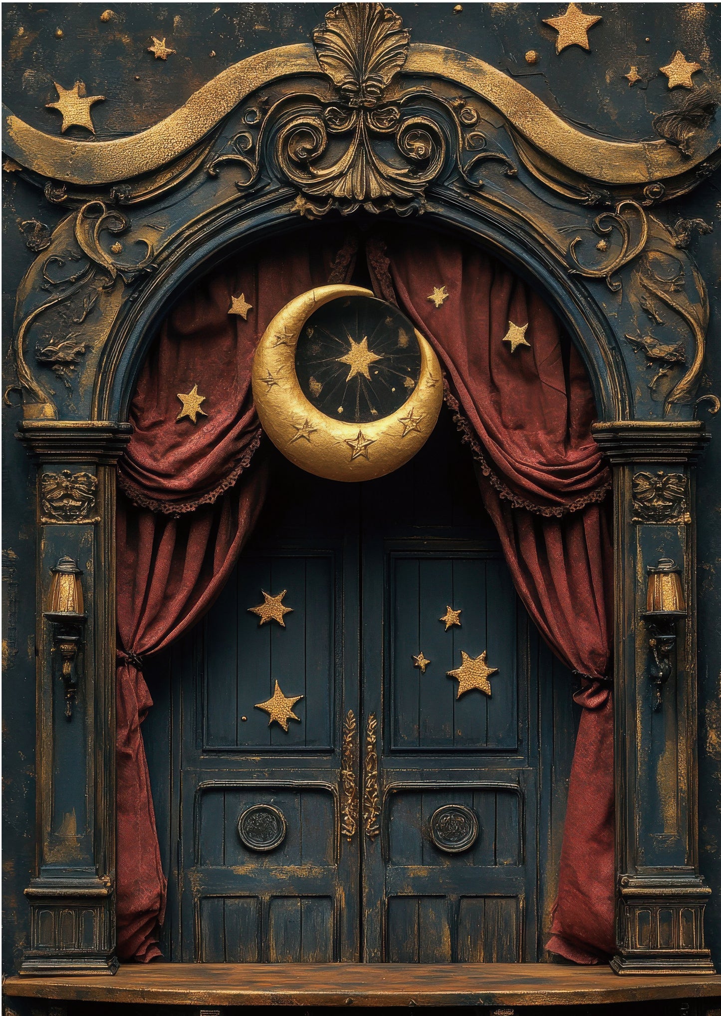 Torn Paper Scrapbooking Papers Carnival of Beautiful Nightmares TPB-002