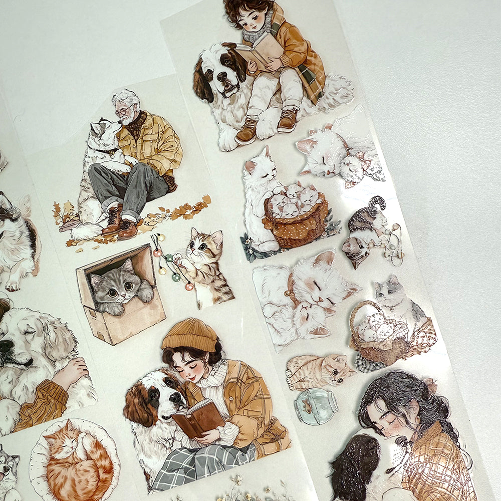 Torn Paper_ A Hug in Four Paws 3D Print PET Tape 200cmTPM 016[1Loop]