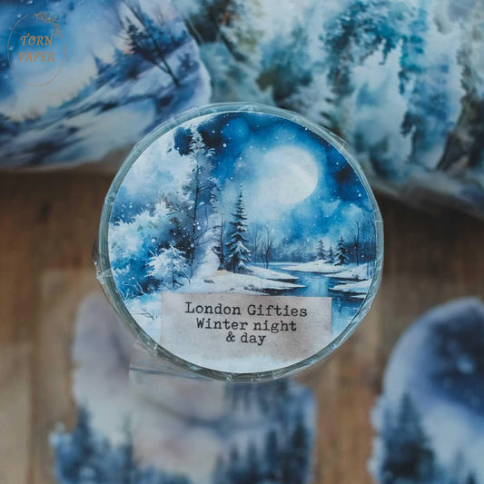 London Gifties_ Winter night & day 3D Gloss Kiss Cut PET Tape 10m[Whole] LG 395