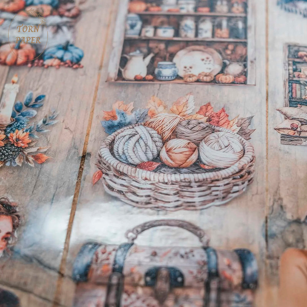 London Gifties_ Highlands cottage in autumn 3D Gloss PET Tape 10m[1Loop] LG 333