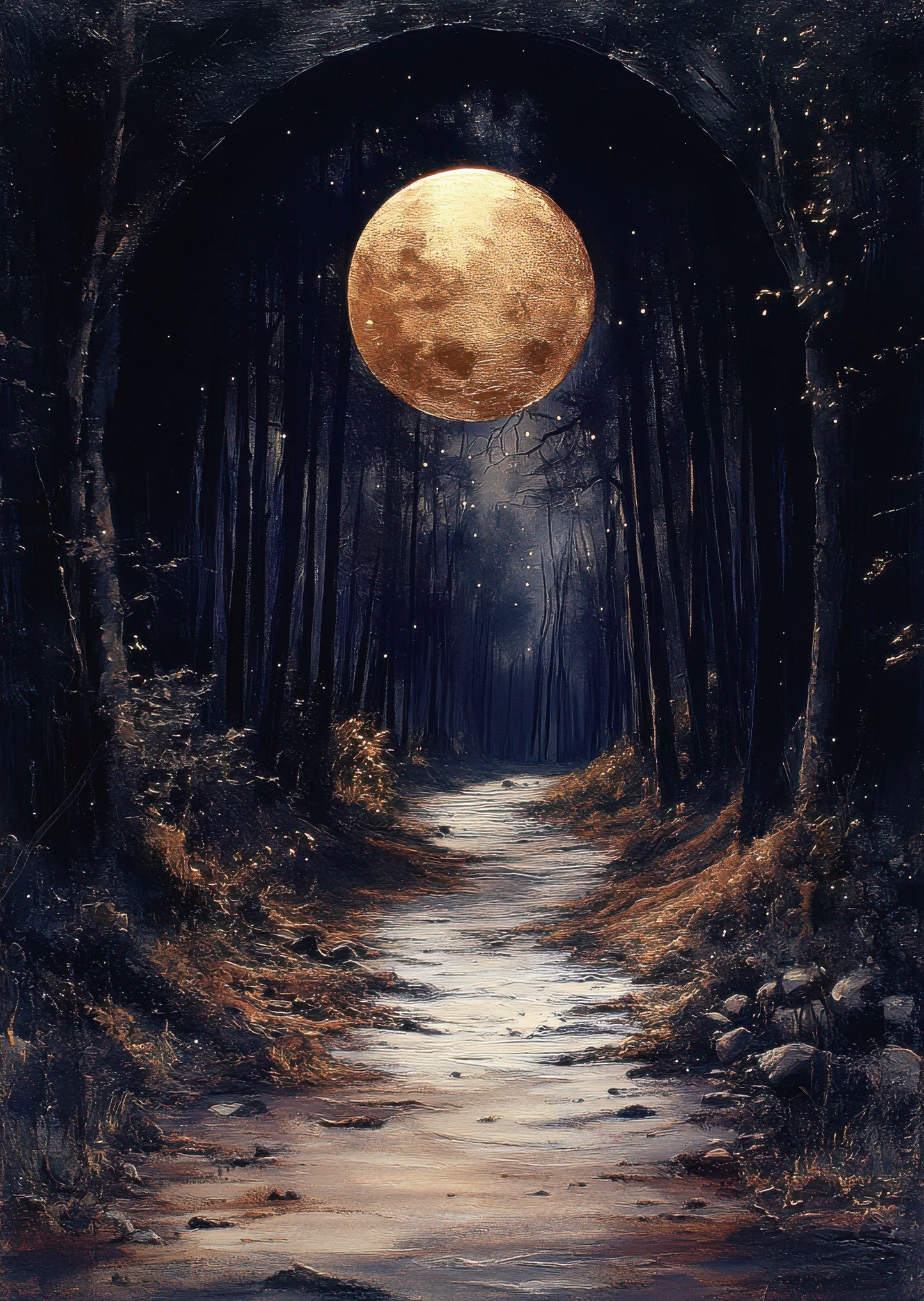 Torn Paper Scrapbooking Papers Nocturne of the Enchanted Forest TPB-008