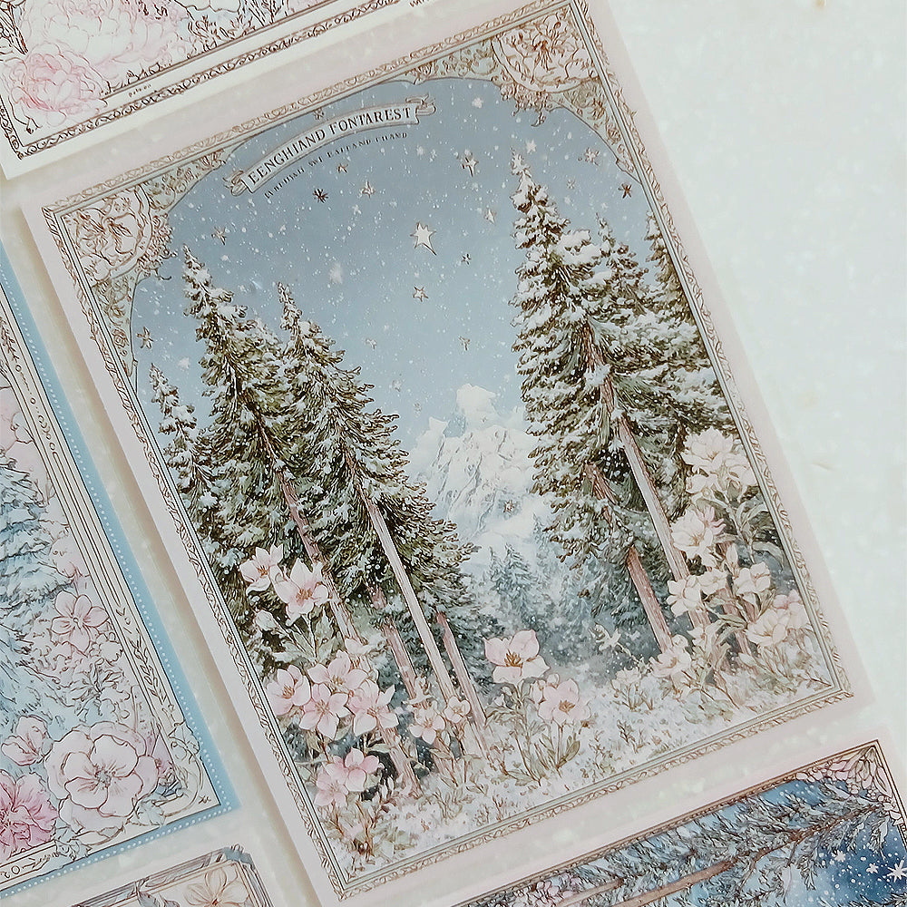 Torn Paper_ A Forest Welcoming Spring 3D Print PET Tape 200cm TPM 073[1Loop]