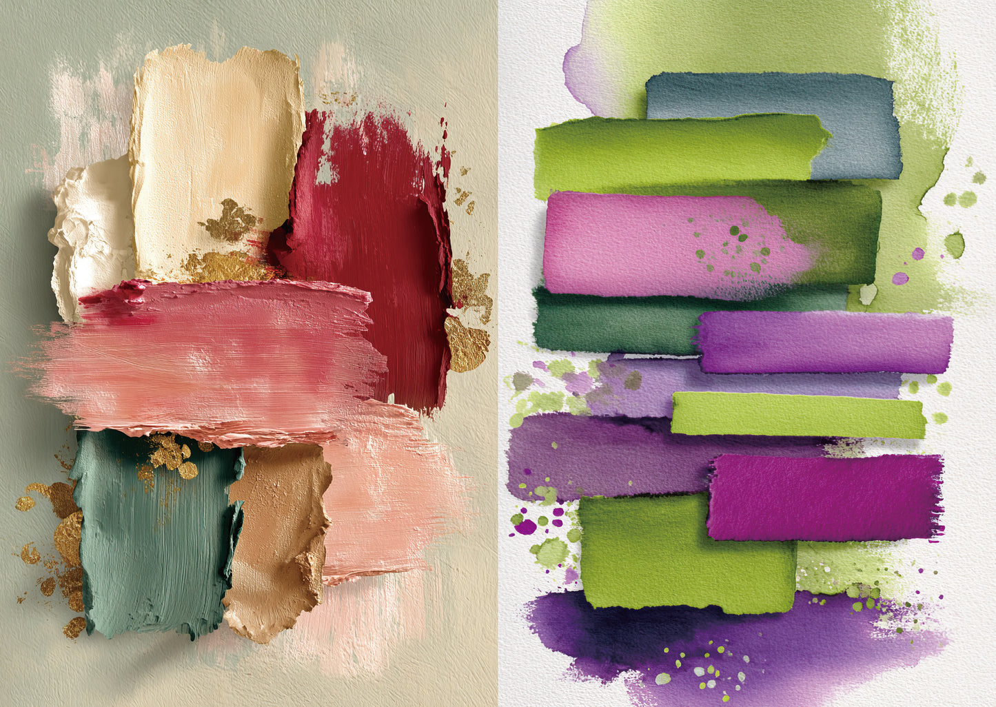 Torn Paper Scrapbooking Papers Dreamy Palette Layers TPB-004