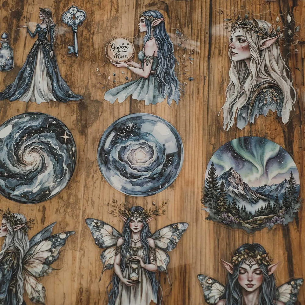 London Gifties_ Starlight magic girls 3D Gloss Kiss Cut PET Tape 125cm[1Loop] LG 607