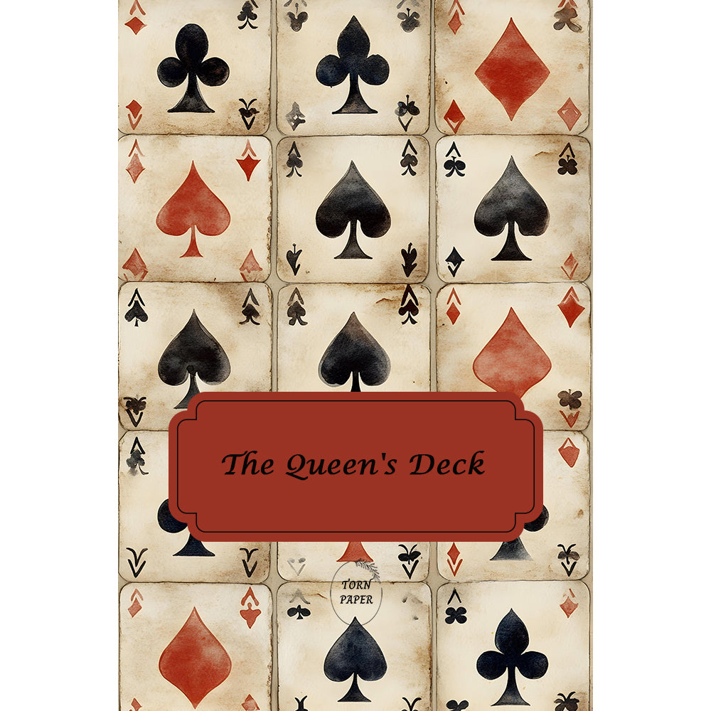 Torn Paper Scrapbooking Papers The Queen's Deck TPB-031