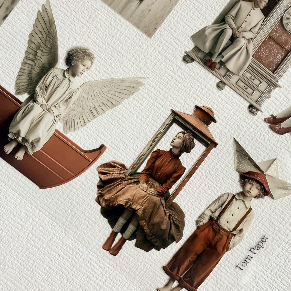 Torn Paper_ Scarlet Storybook 3D Print PET Tape 6m TPM 103[Whole]