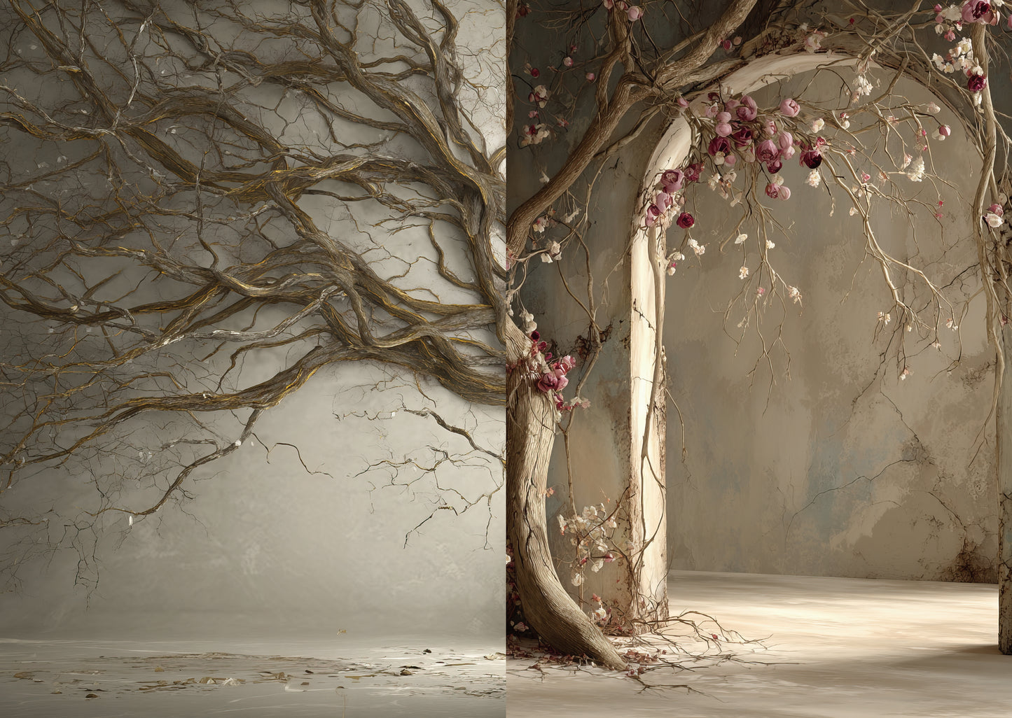 Torn Paper Scrapbooking Papers Forest of Quiet Doors TPB-007