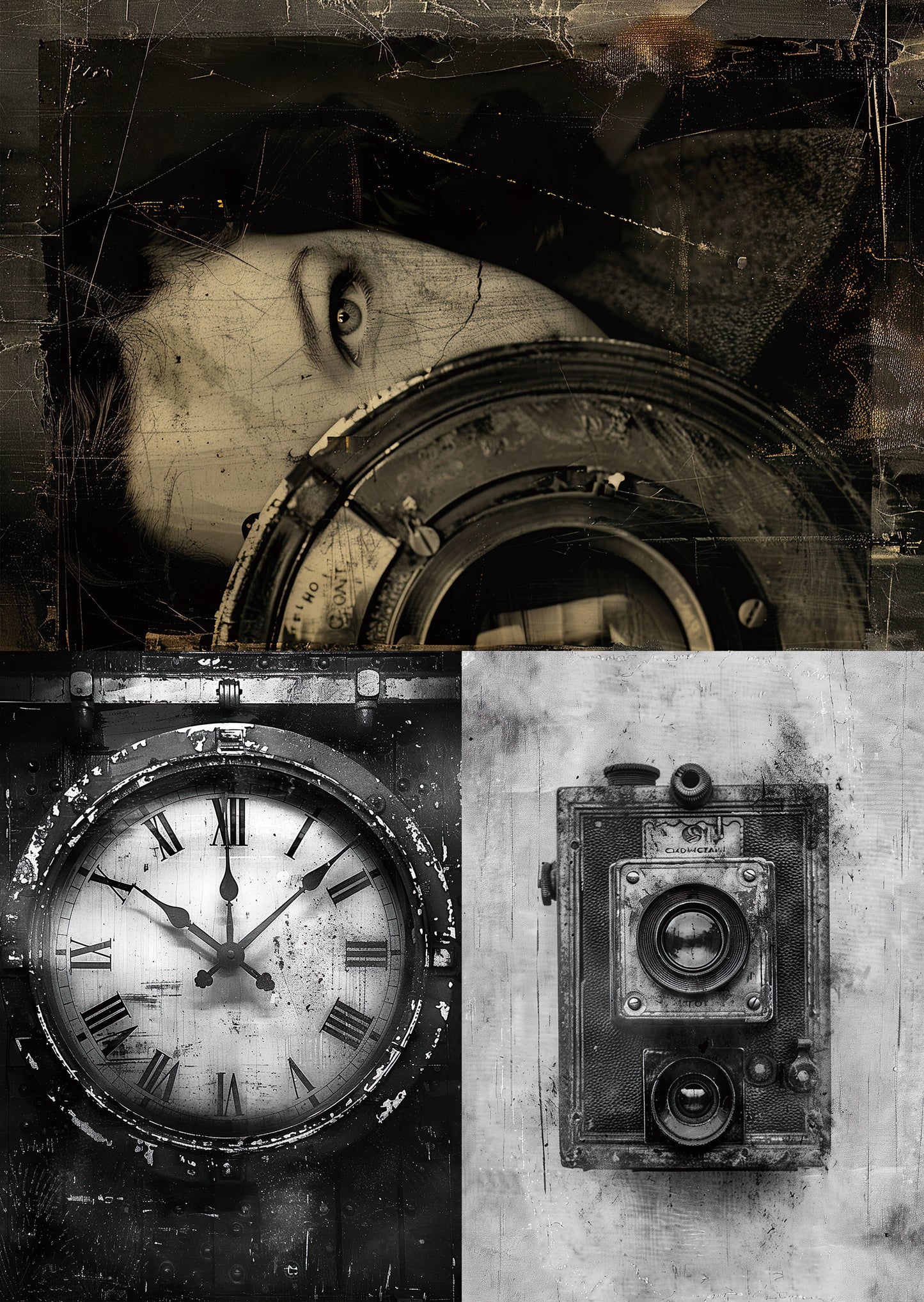 Torn Paper Scrapbooking Papers Faded Film Memories TPB-006