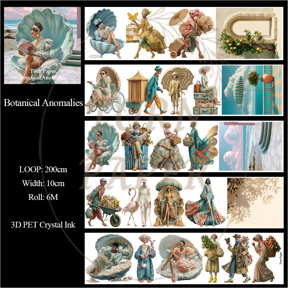 Torn Paper_ Botanical Anomalies 3D Print PET Tape 200cm TPM 108[1Loop]