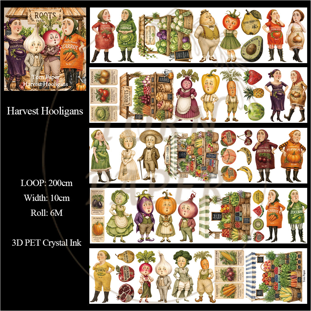 Torn Paper_ Harvest Hooligans 3D Print PET Tape 6m TPM 109[Whole]