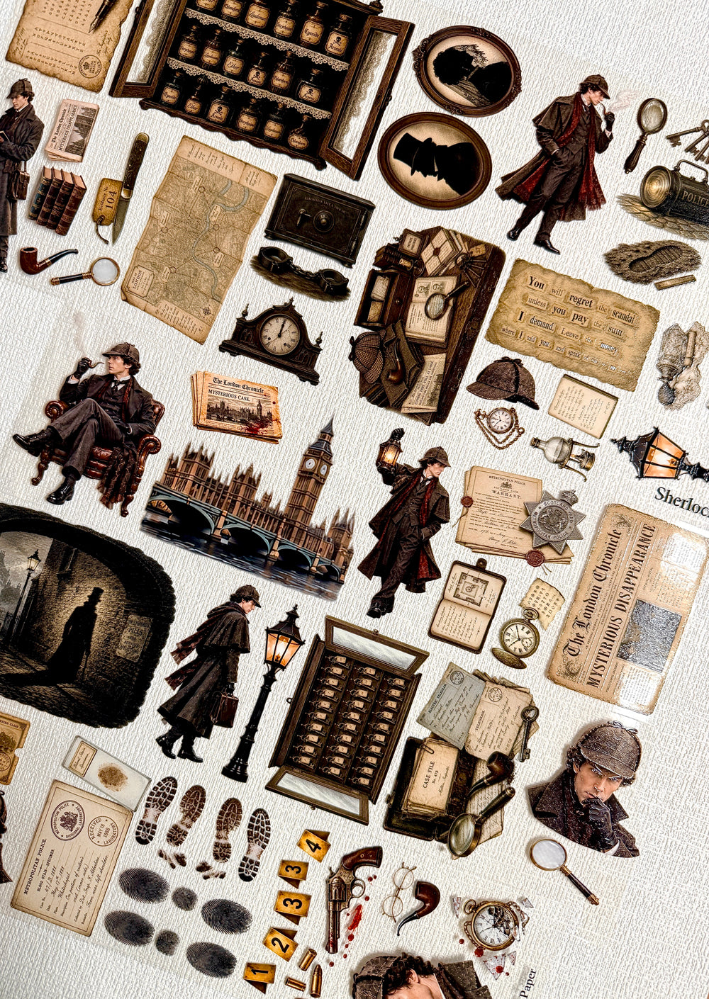 Torn Paper_ Sherlock Holmes 3D Print PET Tape 200cm TPM 133[1Loop]